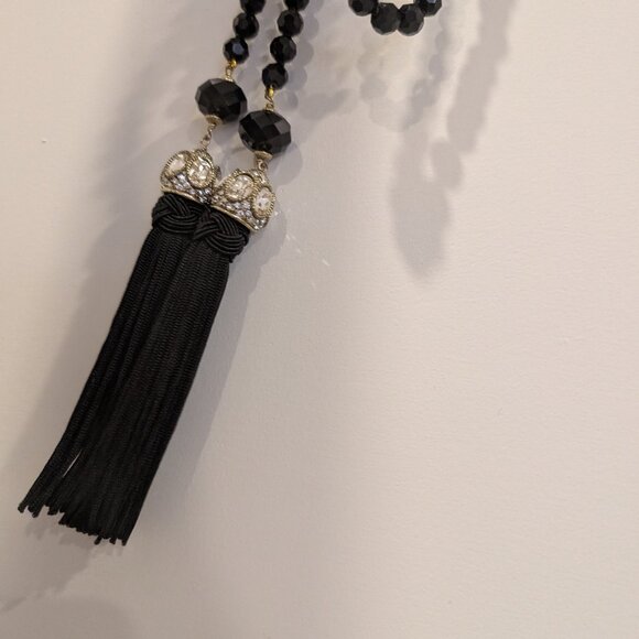 HEIDI DAUS "HOW SUITE IT IS" 1-PIECE Lariat-Style Tassel NECKLACE ~ 57-1/2" - Picture 5 of 8